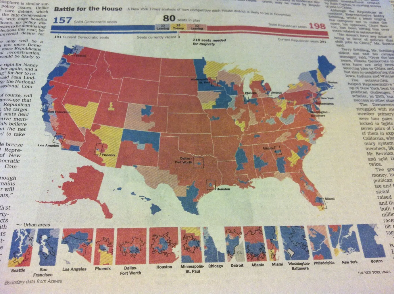 New York Times map of House districts