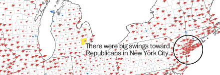How counties are shifting in the 2024 presidential election
