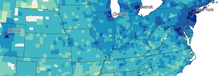 Where Americans are still staying at home the most